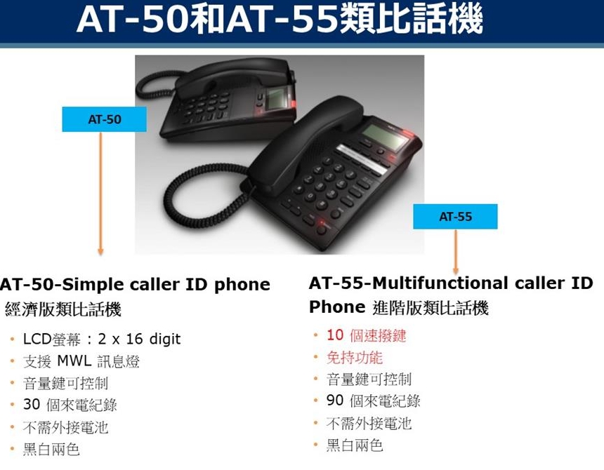 嵐亭3C NEC AT55 Multifunctional CALLER ID PHONE 進階版類比話機 黑色 山C大展 有量有價